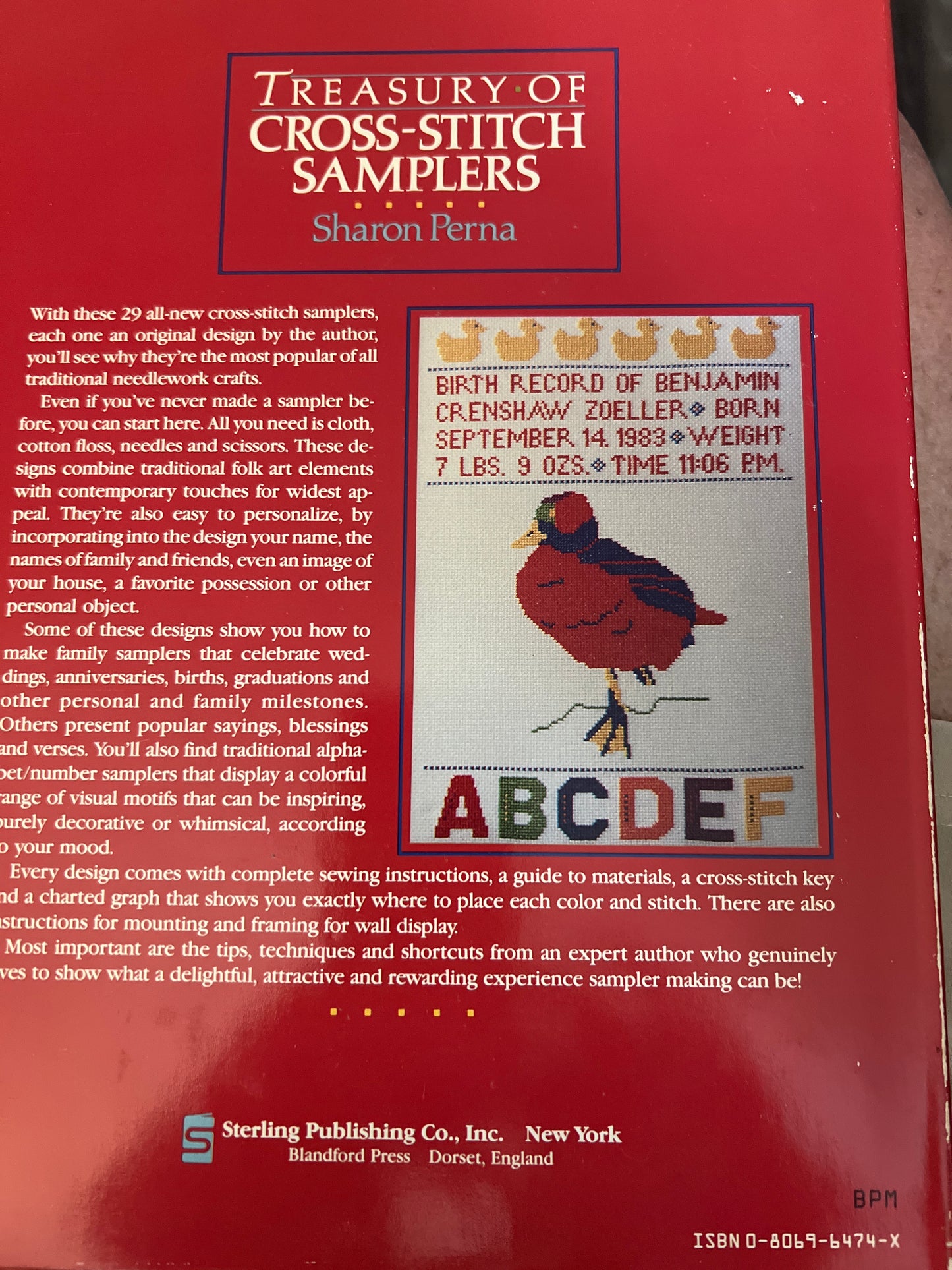 Treasury of Cross Stitch Samplers Book
