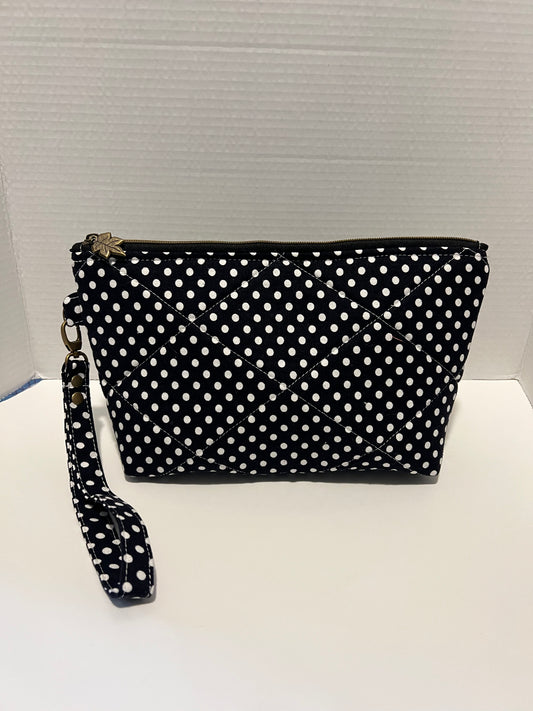 Quilted Wristlet Zipper Pouch